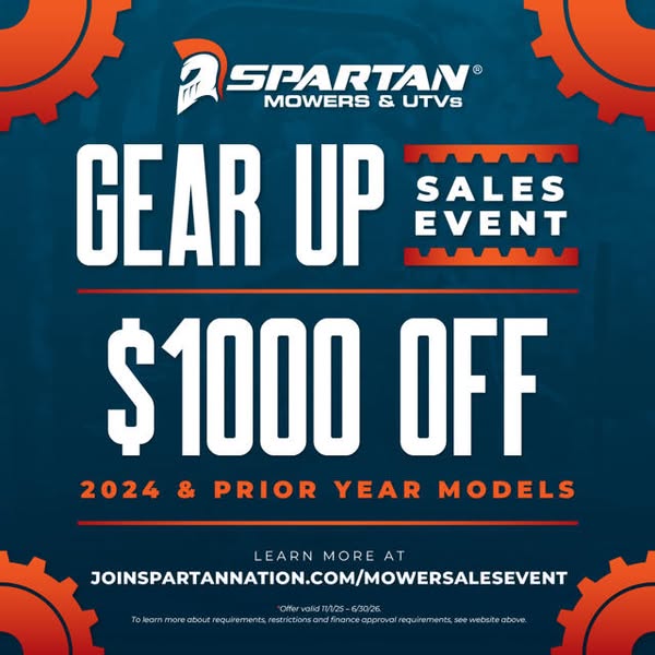 Up to $1000 Off Spartan Mowers